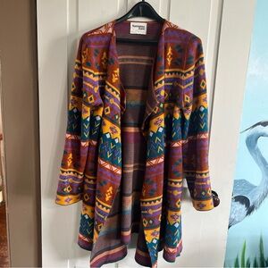 Savanna Jane Multicolor Patterned Cardigan